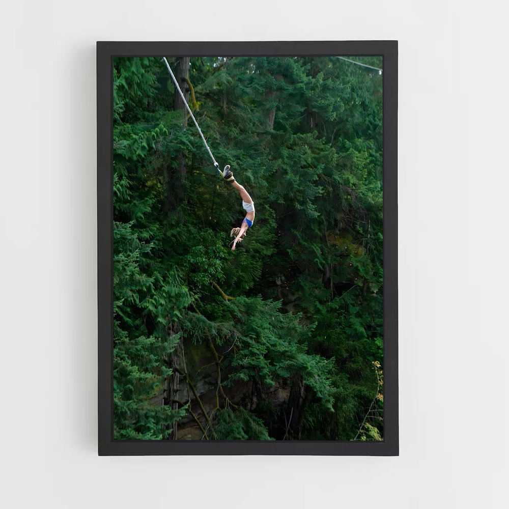 Poster Bungee de jumping – affiche Saut à l’élastique (vue 2)